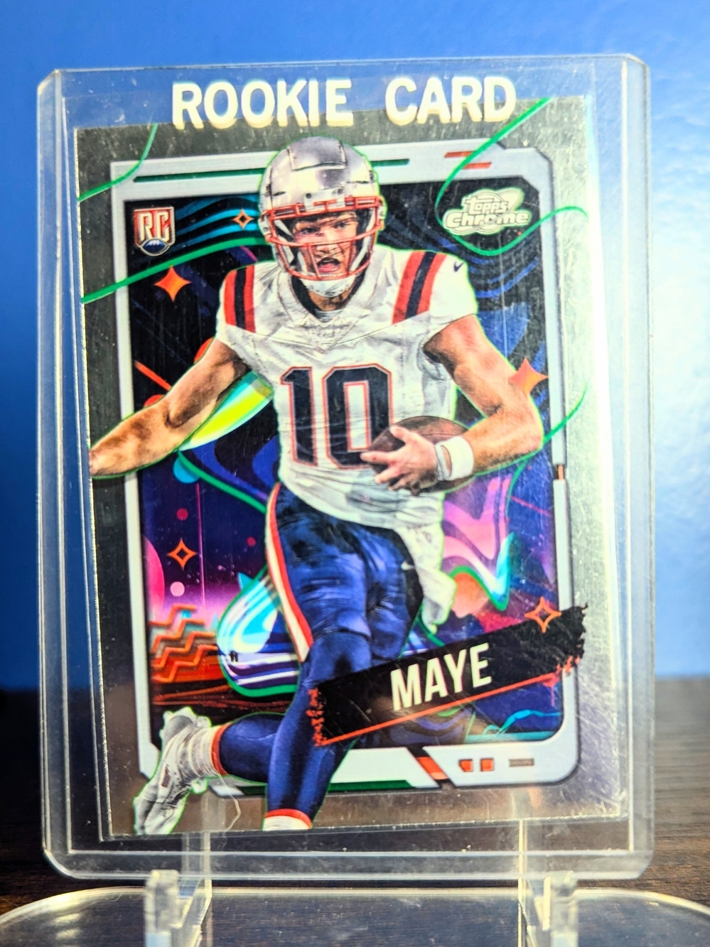 Topps 2024 Cosmic Chrome Drake Maye New England Patriots #162 RC Football